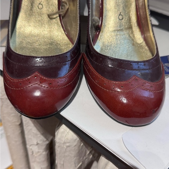 👠 Vintage Joe Fresh Duo Colour Ladies High Heel Shoes - Size 9 - Picture 16 of 16